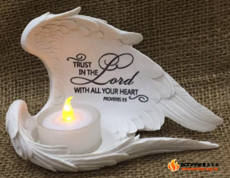 Wings with Led Candle - Pr 3:5