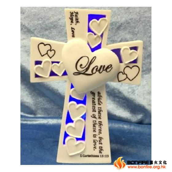 Light up Cross(Heart/Love) - 宗教裝飾擺設